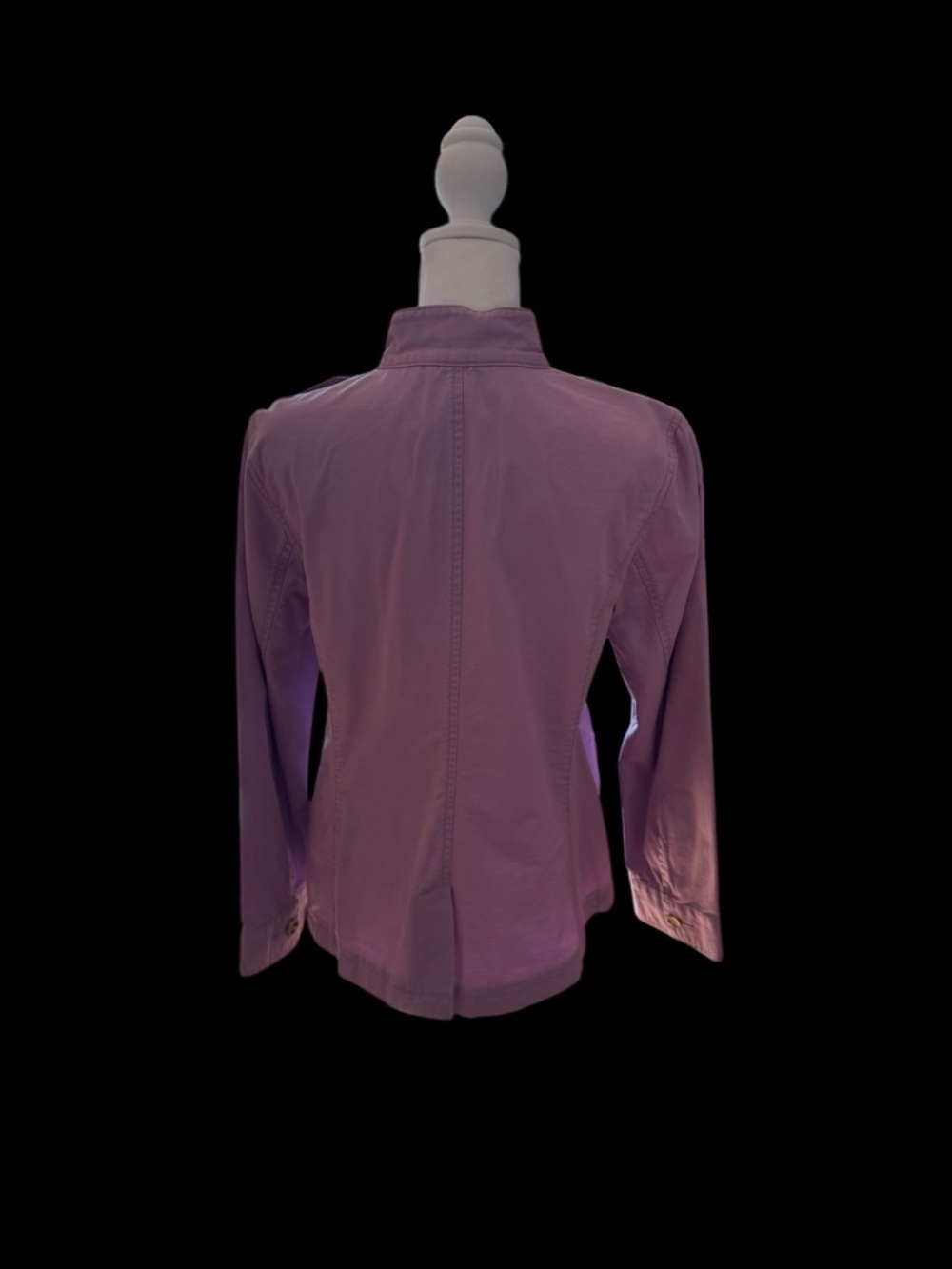Talbots Lilac Utility Jacket with Button Front - Picture 12 of 14